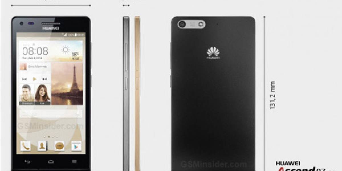 Huawei presenta al Ascend P7 mini: pantalla de 4,5" y cuatro núcleos