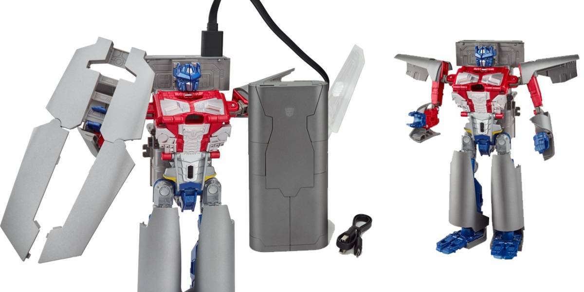 Hasbro venderá un Power Bank que se transforma en Optimus Prime