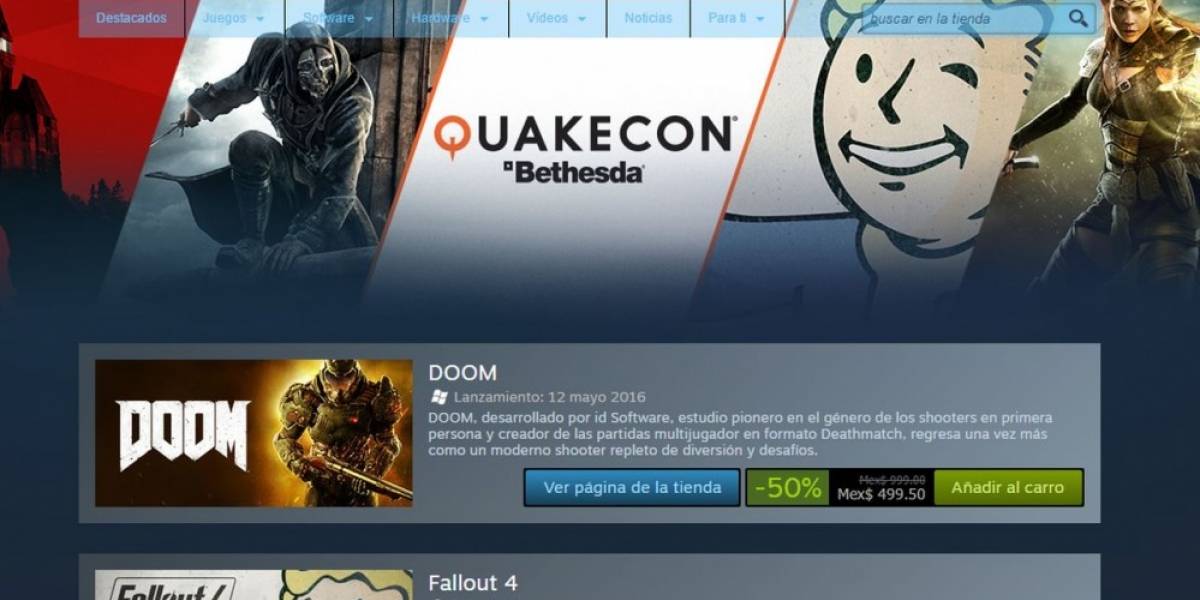Steam también tiene venta especial de QuakeCon