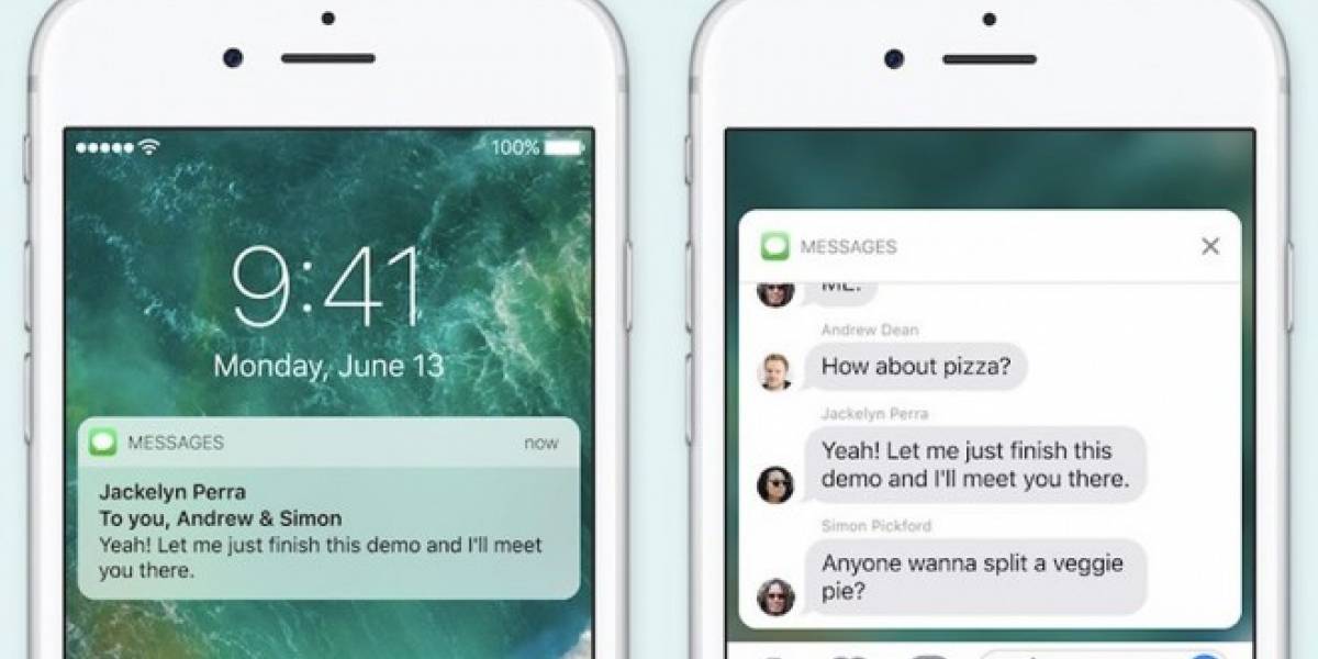 Las nuevas notificaciones de iOS 10 también llegarán a los equipos sin 3D Touch