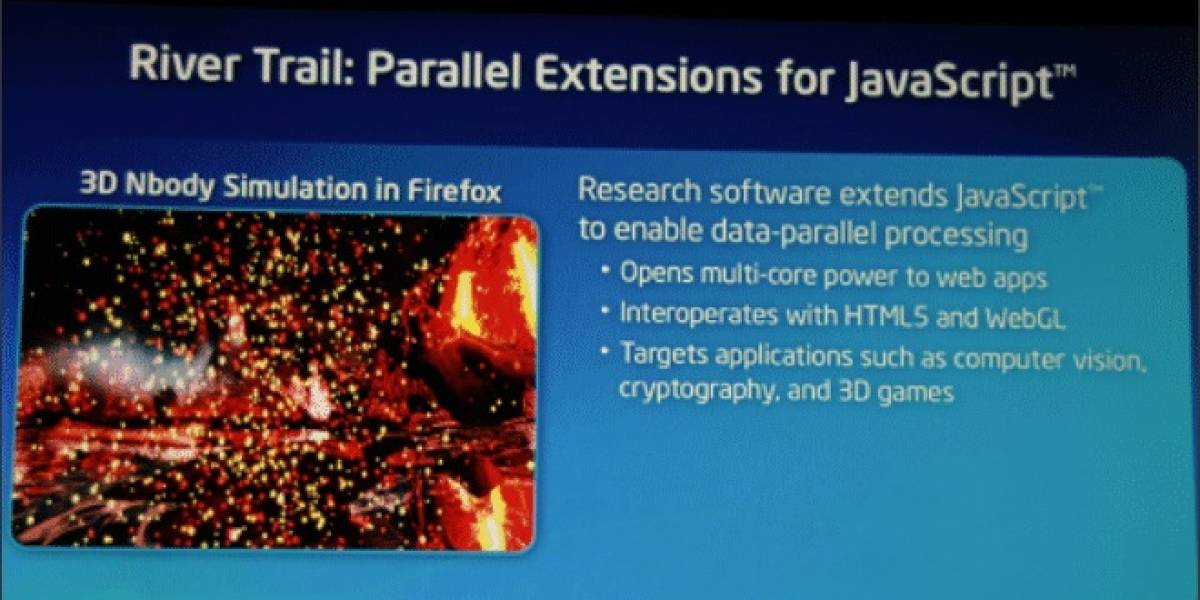 Intel muestra su motor JavaScript River Trail