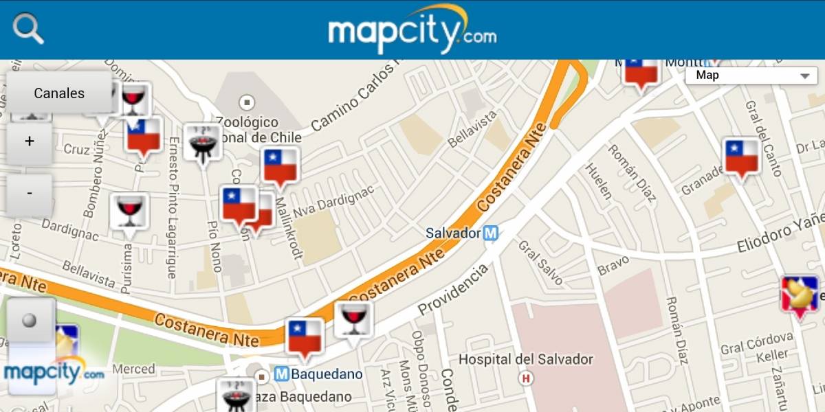 Encuentra los mejores lugares para este "18" con Mapcity
