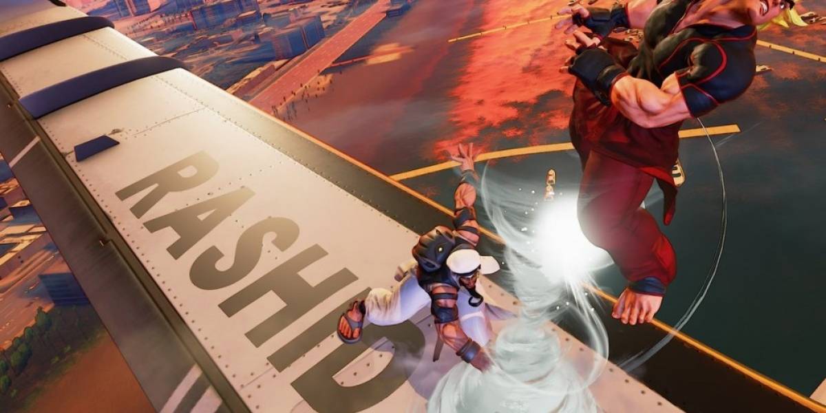 El nuevo escenario de Street Fighter V permite luchar sobre un avión