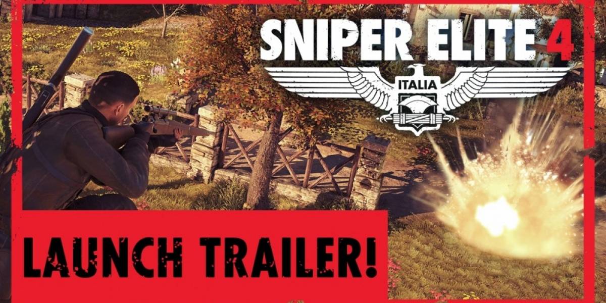Vean el tráiler de lanzamiento de Sniper Elite 4