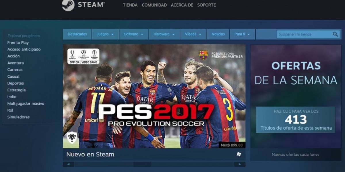La tienda de Steam pronto recibiría una importante renovación