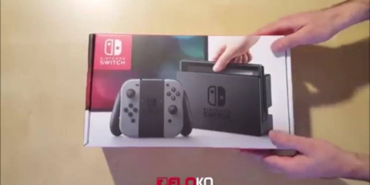 Vean el primer unboxing de la Nintendo Switch