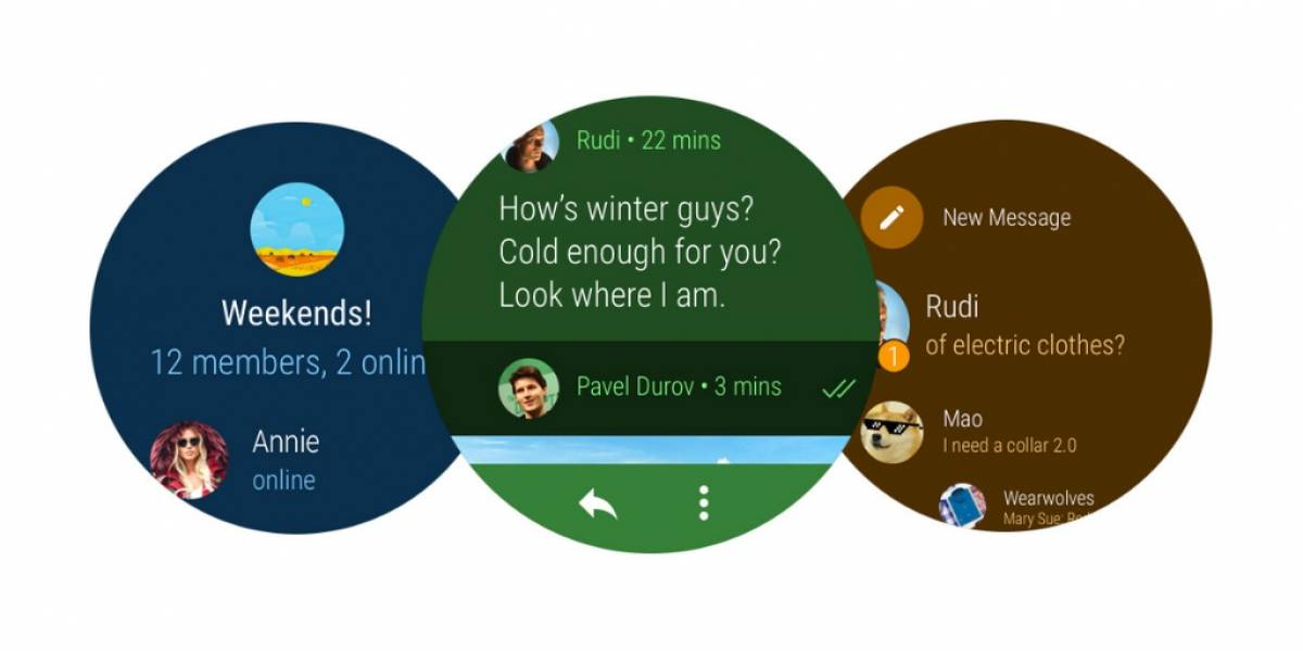 Telegram ya disponible para su descarga en Android Wear 2.0