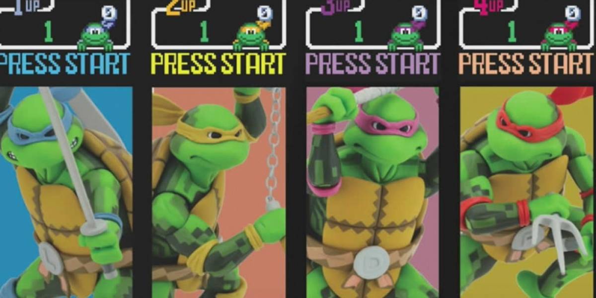 Lanzan figuras de acción basadas en el primer arcade de Las Tortugas Ninja