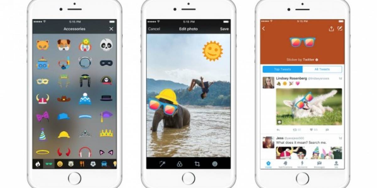 Twitter lanza stickers para competir con Snapchat