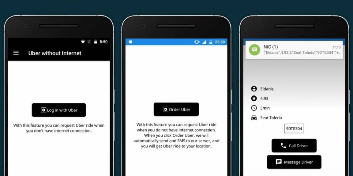 Esta app te deja pedir un Uber sin tener acceso a internet