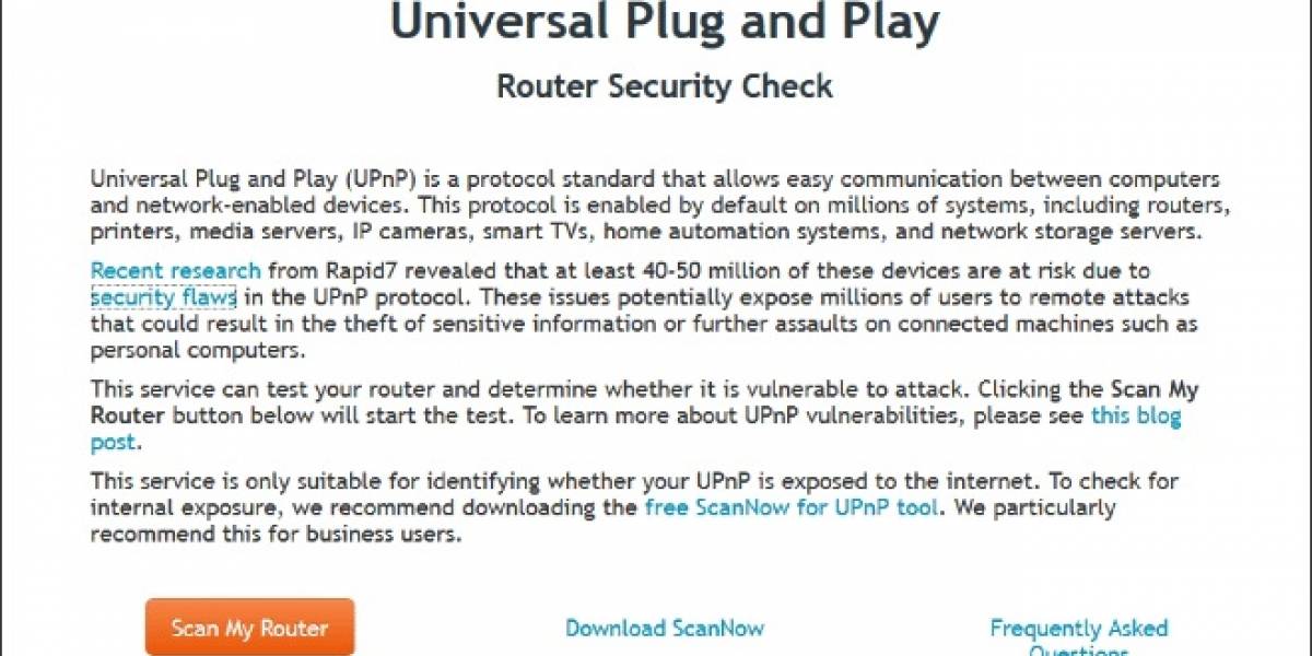 Vulnerabilidad en Universal PnP expone a cerca de 50 millones de dispositivos de red