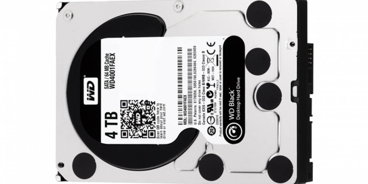 Western Digital lanza nuevo disco duro WD Black con capacidad de 4TB