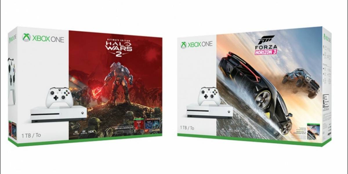 Anuncian bundles de Xbox One S con Halo Wars 2 y Forza Horizon 3
