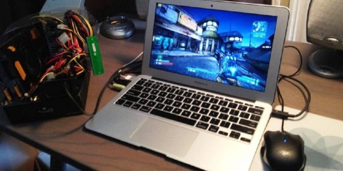 Convierten una MacBook Air en gaming-laptop con un GPU externo hecho en casa