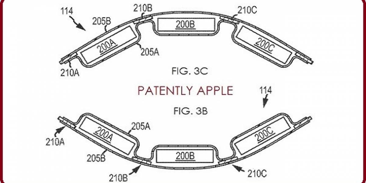Apple solicita patente para unas baterías flexibles