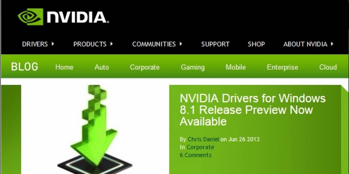 NVIDIA lanza sus controladores GeForce 326.01 WHQL para Windows 8.1 Preview