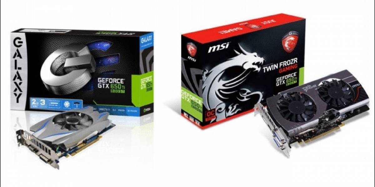 Galaxy y MSI GeForce GTX 650 Ti Boost avistadas