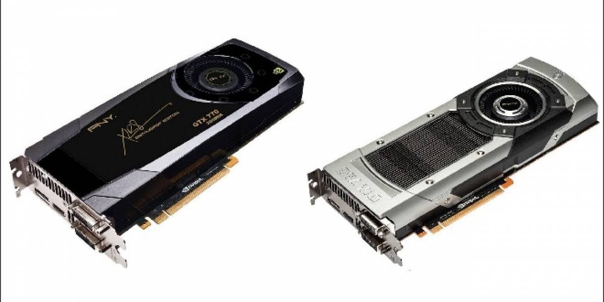 Imágenes de las tarjetas de video NVIDIA GeForce GTX 780 y GeForce GTX 770