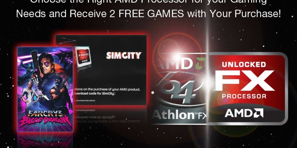AMD regala Simcity y Farcry 3 Blood Dragon con sus APUs y CPUs