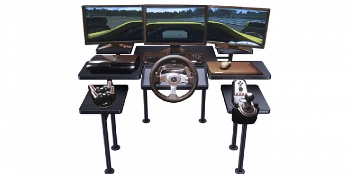 Japoneses diseñan un PC-Desk para gamers extremos