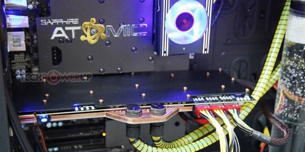 Sapphire anuncia su tarjeta con enfriamiento líquido Atomic HD 7990 #CTX2013