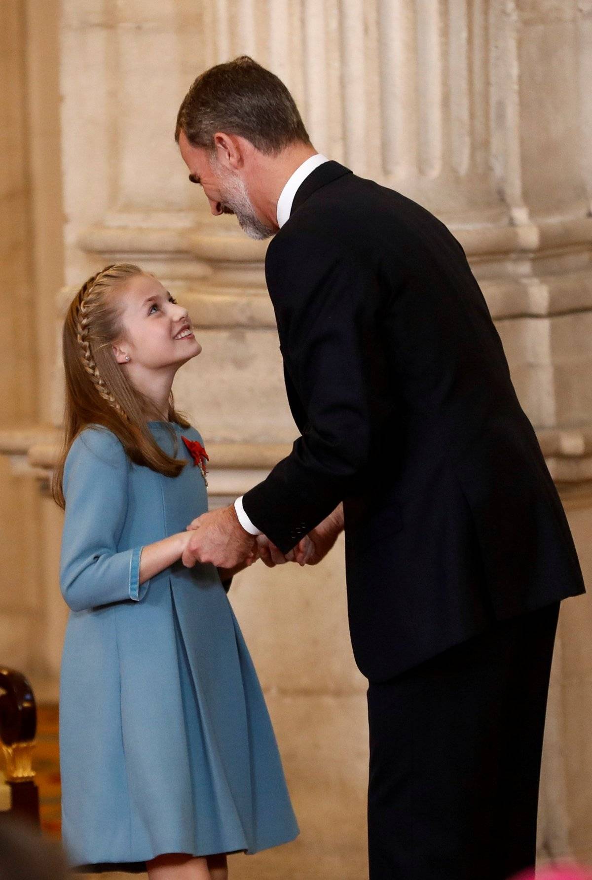 princesa Leonor e rei Felipe Espanha
