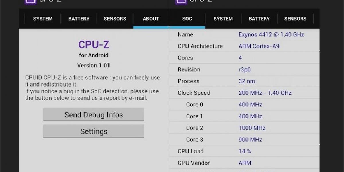 CPUID lanza CPU-Z para Android