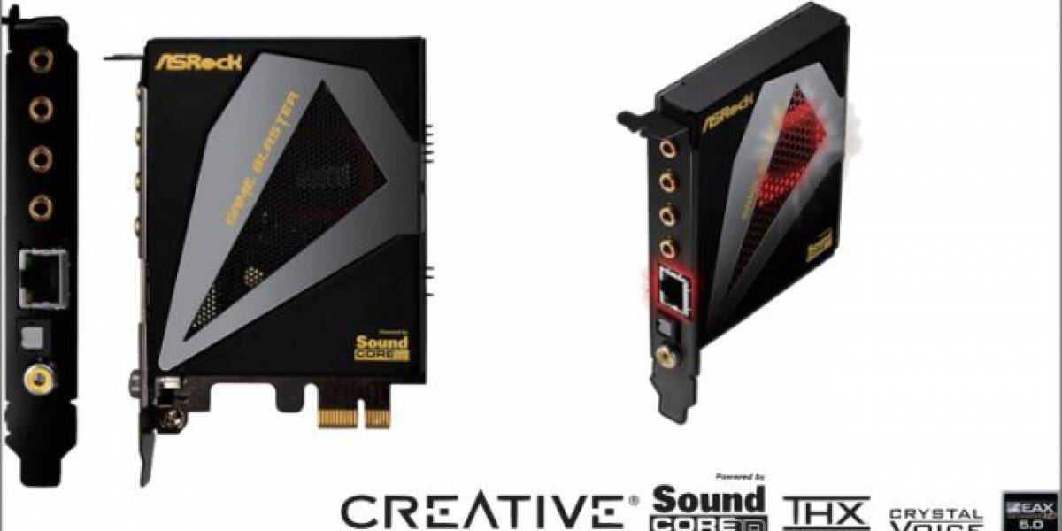 Tarjeta de sonido Asrock Game Blaster también disponible por separado