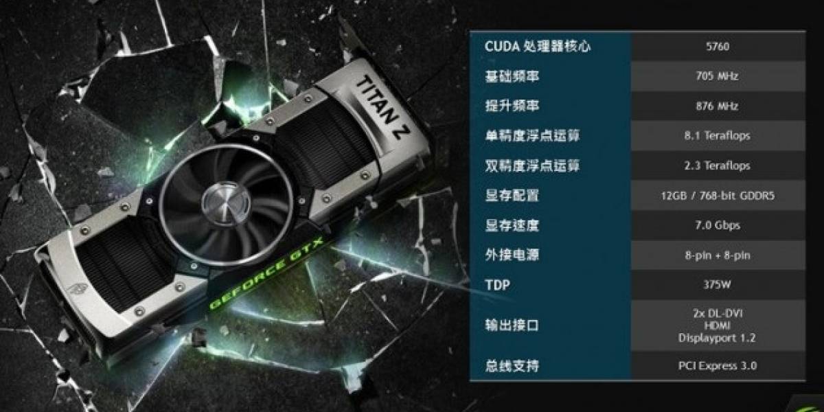 ASUS revela las especificaciones de la tarjeta gráfica NVIDIA GeForce GTX Titan Z “Dual-GK110B”