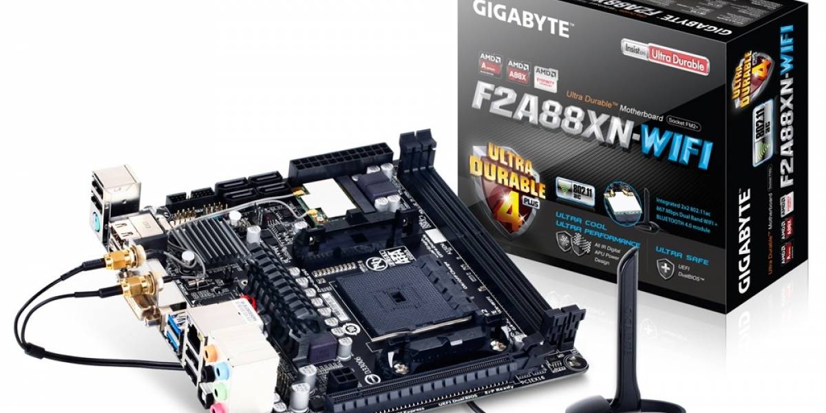 Gigabyte anuncia su tarjeta madre Mini-ITX GA-F2A88XN-WIFI
