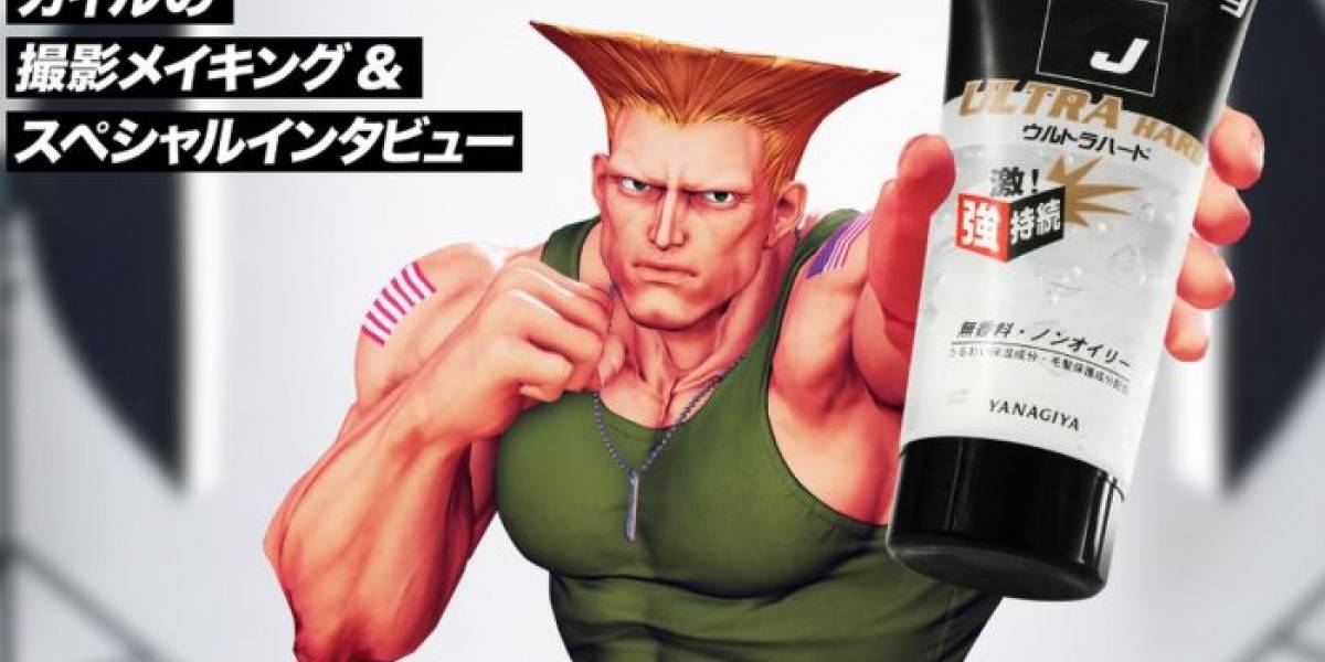 Guile de Street Fighter ahora vende gel en Japón