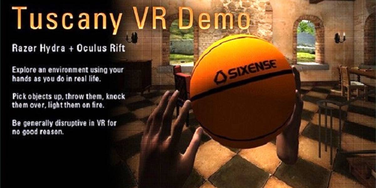 Tuscany VR Demo de Oculus Rift, ahora compatible con el gamepad Razer Hydra
