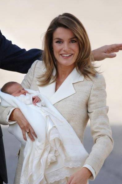 rainha Letizia e princesa Leonor, da Espanha