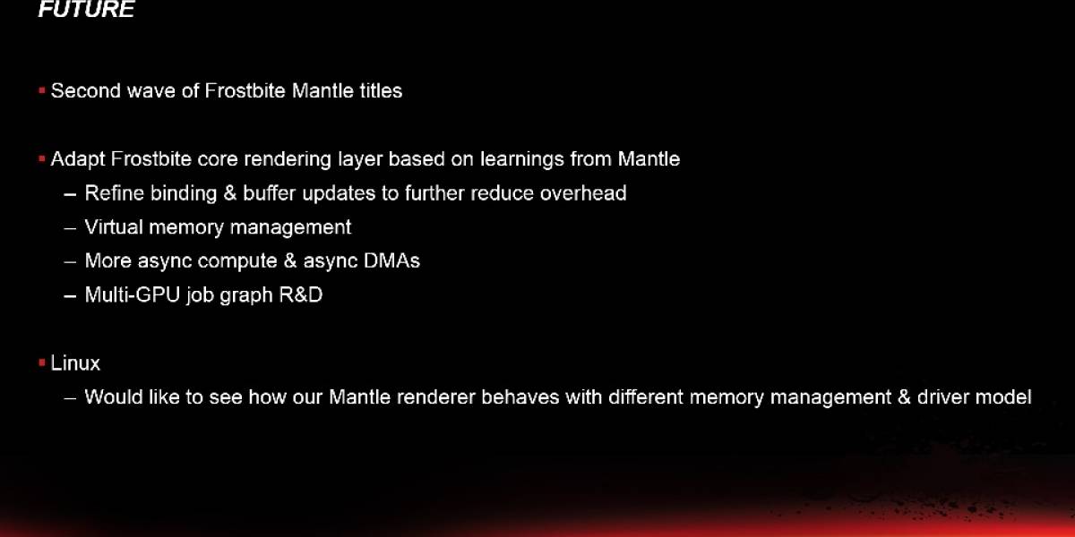 AMD trabaja en un controlador Mantle para Linux/SteamOS