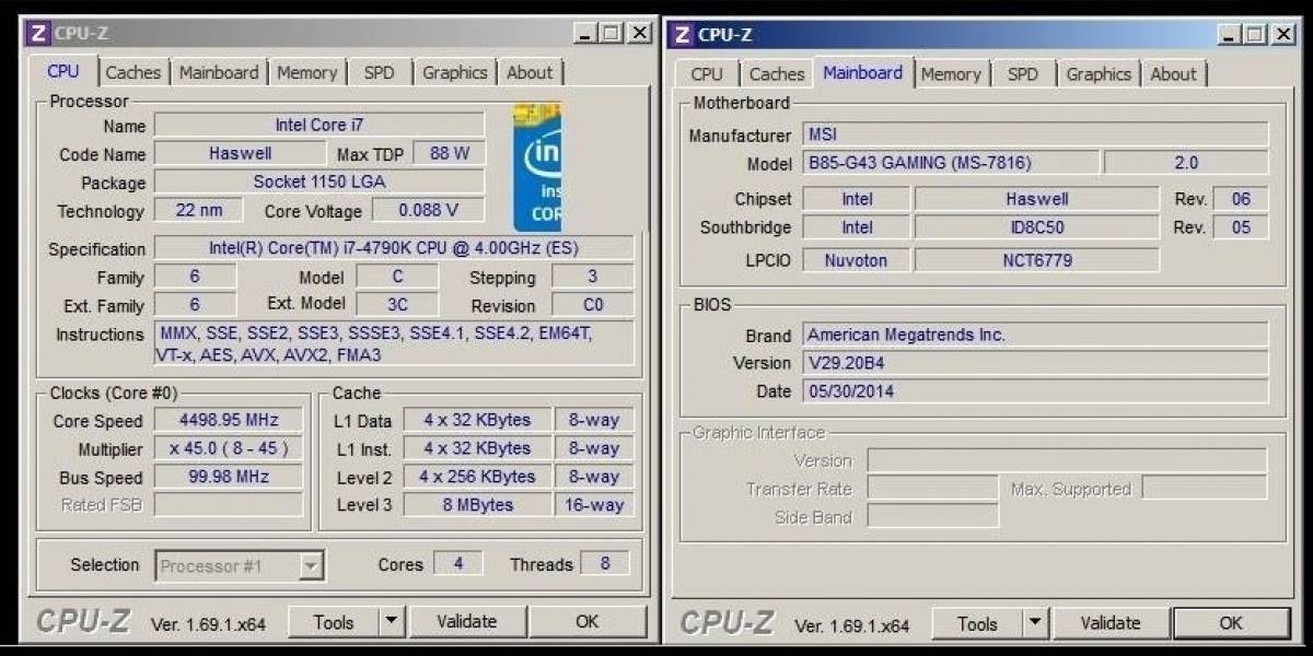 MSI soportará overclock a los CPU Intel Devil´s Canyon en sus tarjetas H97, Z87, H87 y B85