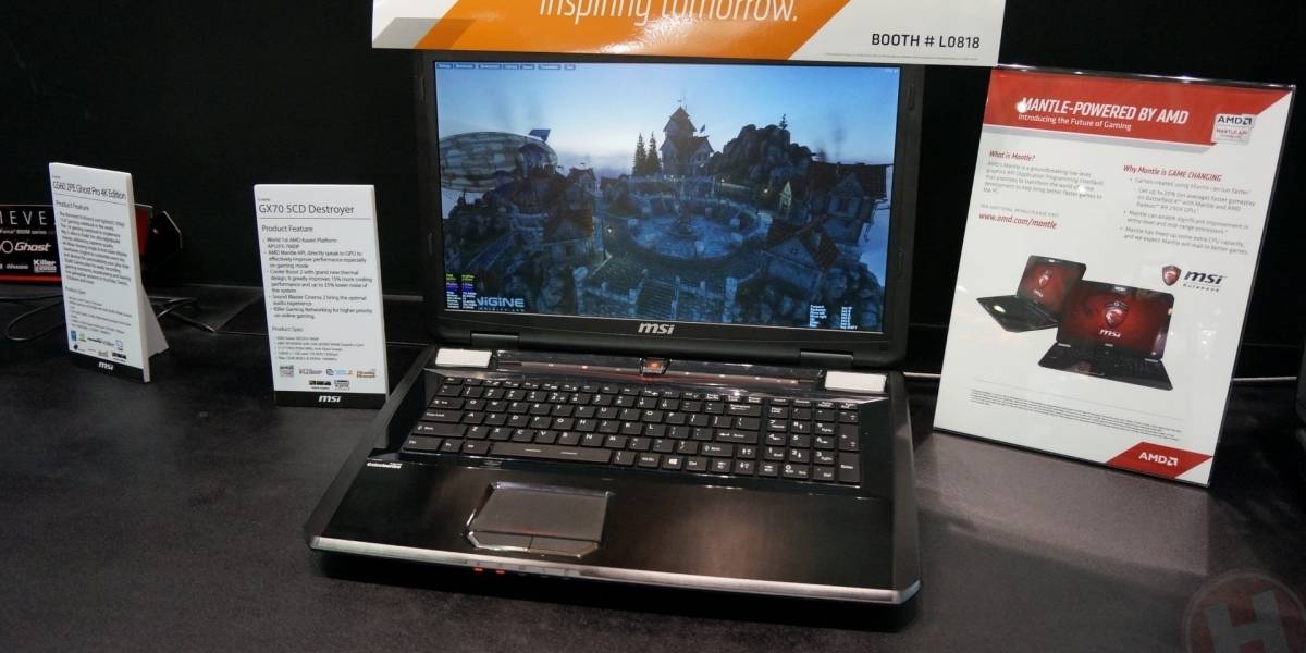 MSI muestra su notebook Gamer GX70 5CD Destroyer