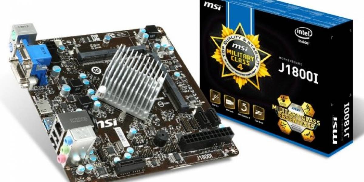 MSI alista su tarjeta madre J1800I Mini-ITX
