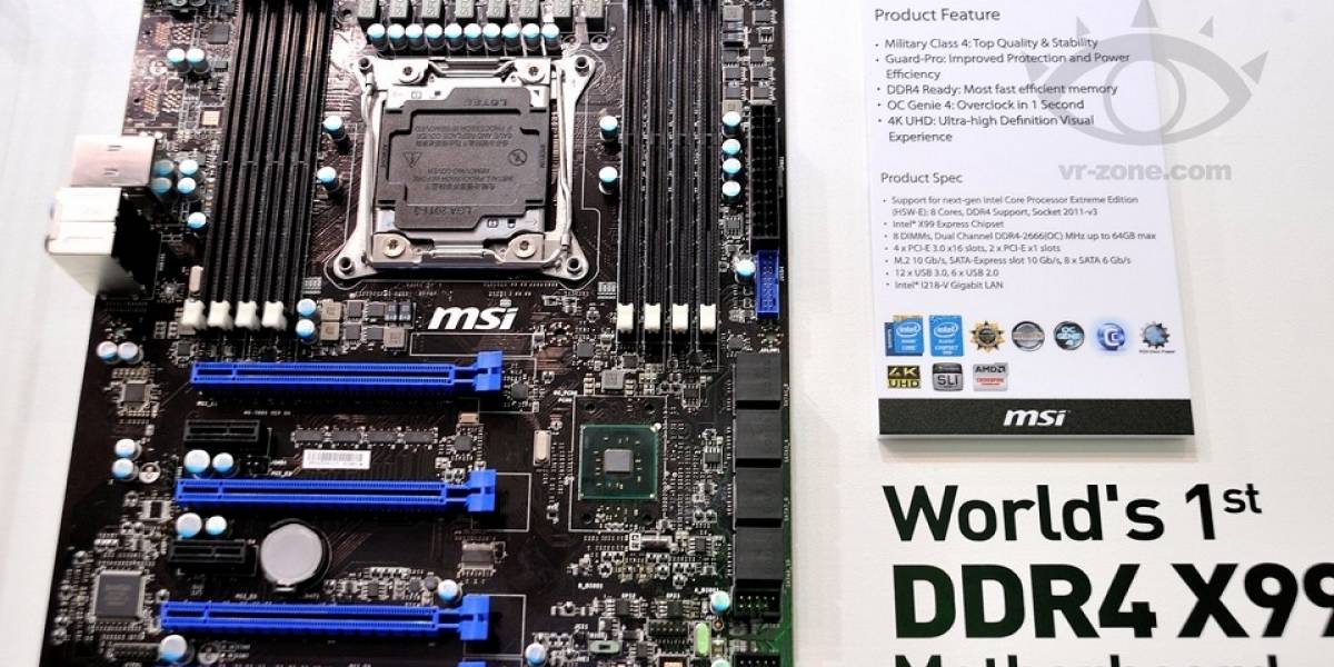 MSI muestra tarjeta madre basada en el chipset Intel X99 “Wellsburg”