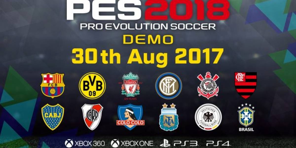 Recordatorio: Ya pueden descargar la demo de PES 2018