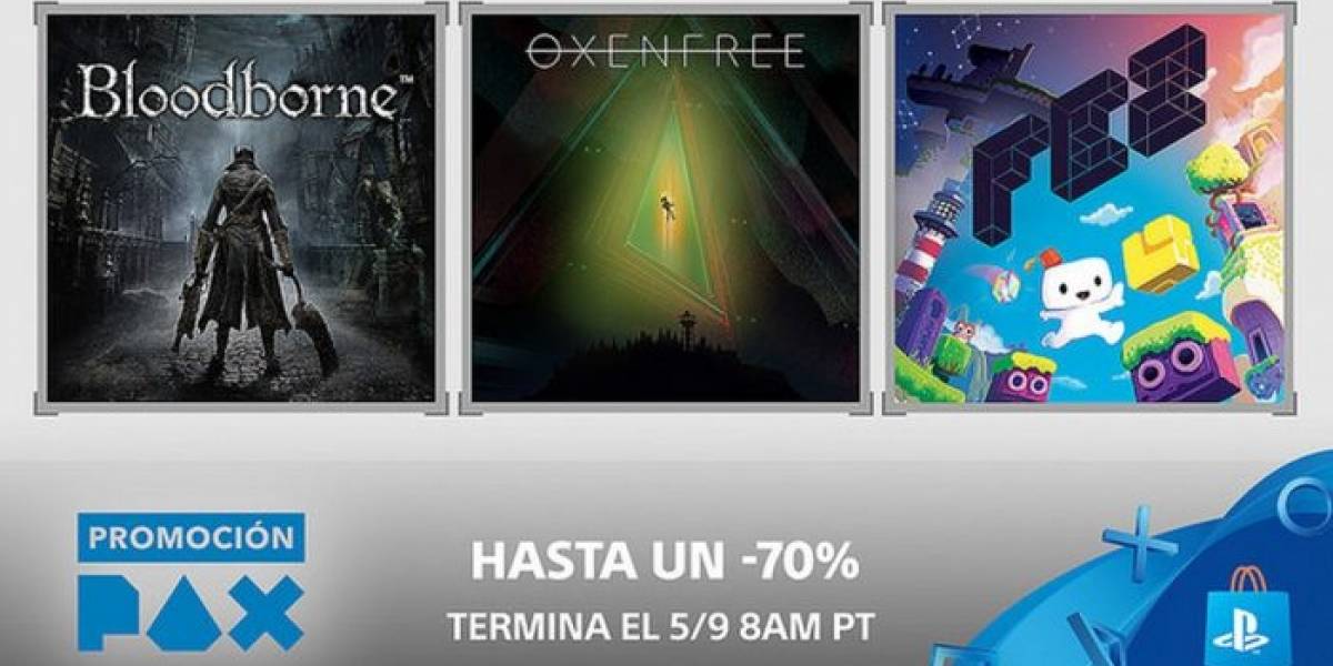 PlayStation Store tiene la Promoción PAX con descuentos de hasta el 70 por ciento