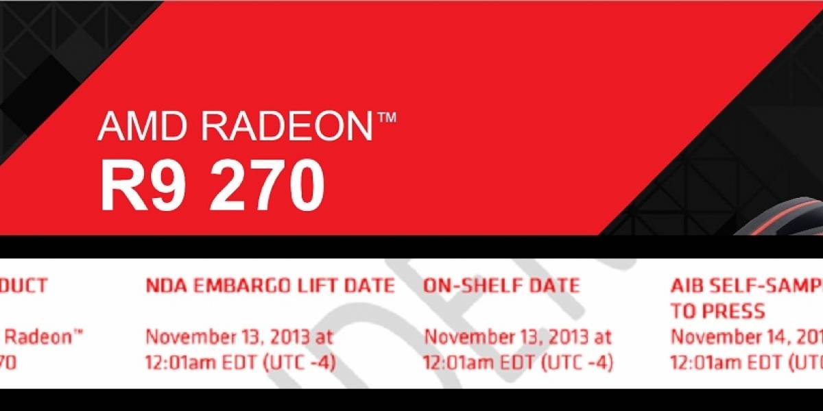 GPU AMD Radeon R9 270 “Curacao Pro” llega el 13 de noviembre