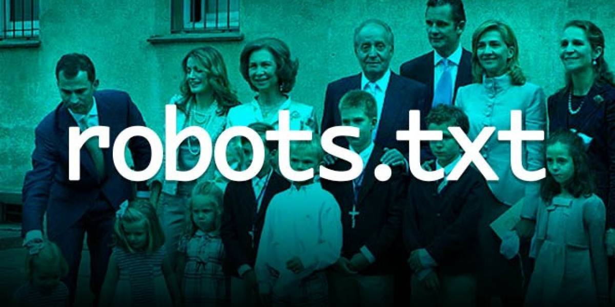 La Casa Real Española crea un revuelo en redes sociales por un simple robots.txt