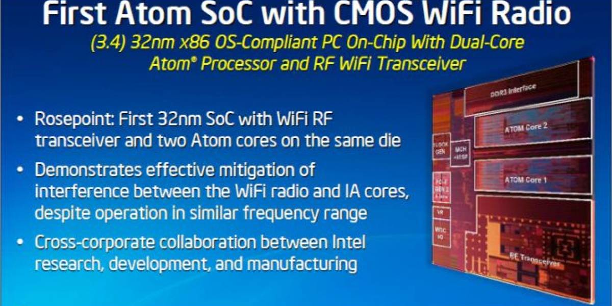 Plataforma Intel Rosepoint: SoC Atom con instrucciones FMA y WiFi integrado