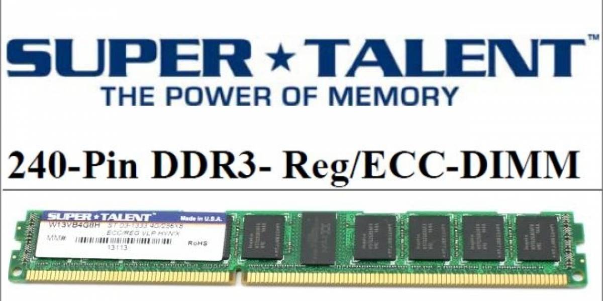 Nuevas memorias Super Talent Quad Channel DDR3 ECC