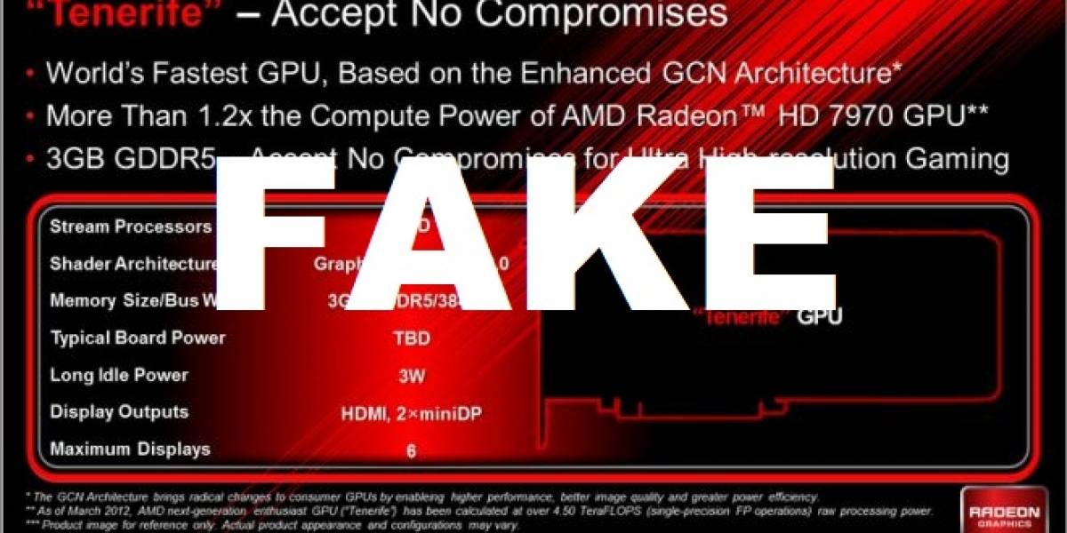 AMD: Tenerife es una falsificación muy bien hecha