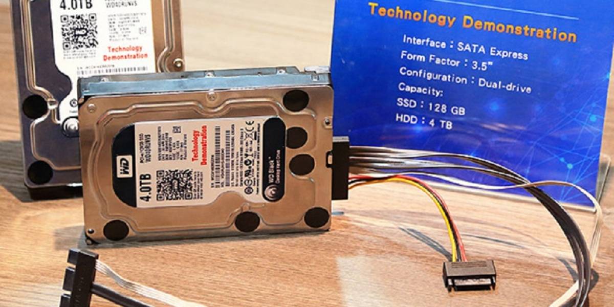 Western Digital presenta primer disco híbrido SATA express