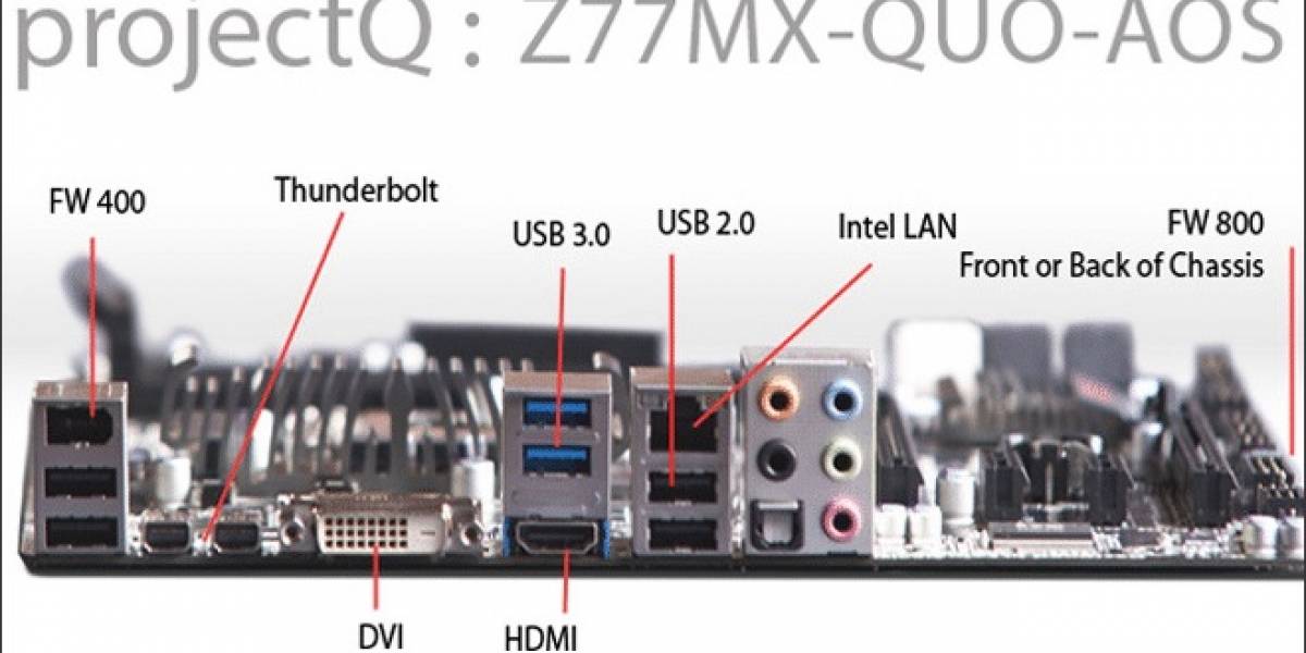 Tarjeta madre Z77MX-QUO-AOS para los amantes de Hackintosh