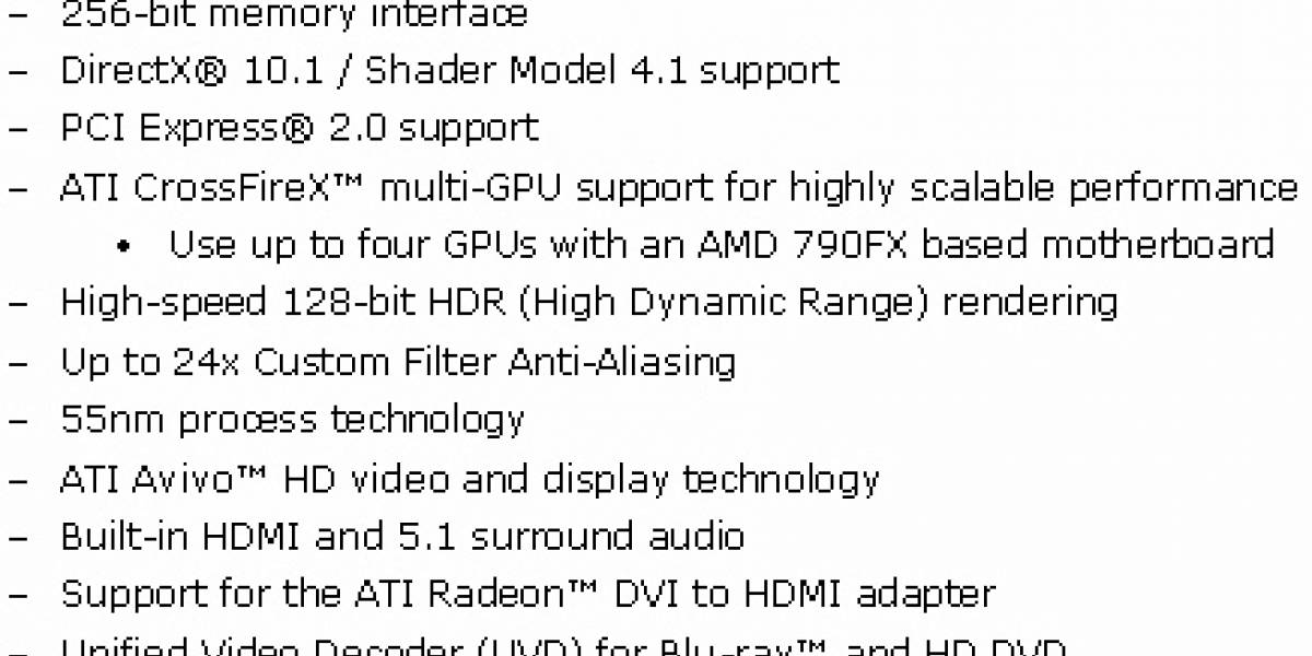 Specs y fotos Radeon HD 3800