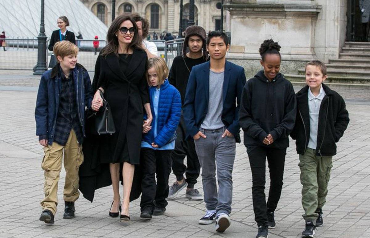 hijos de angelina jolie