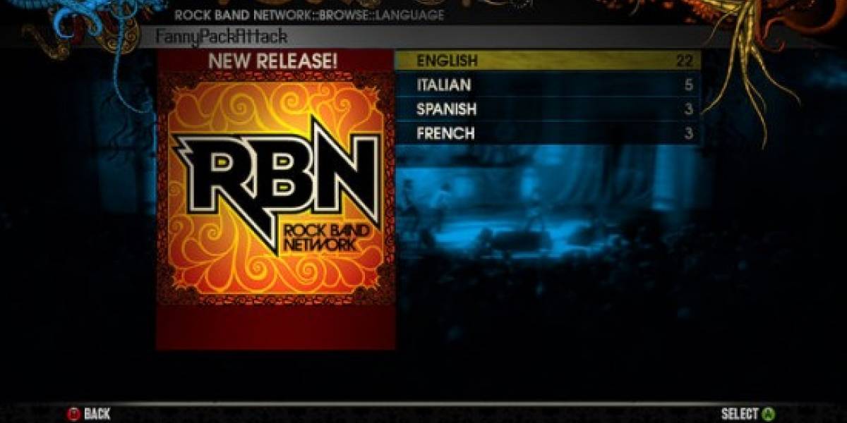 Disponible Beta de Rock Band Network
